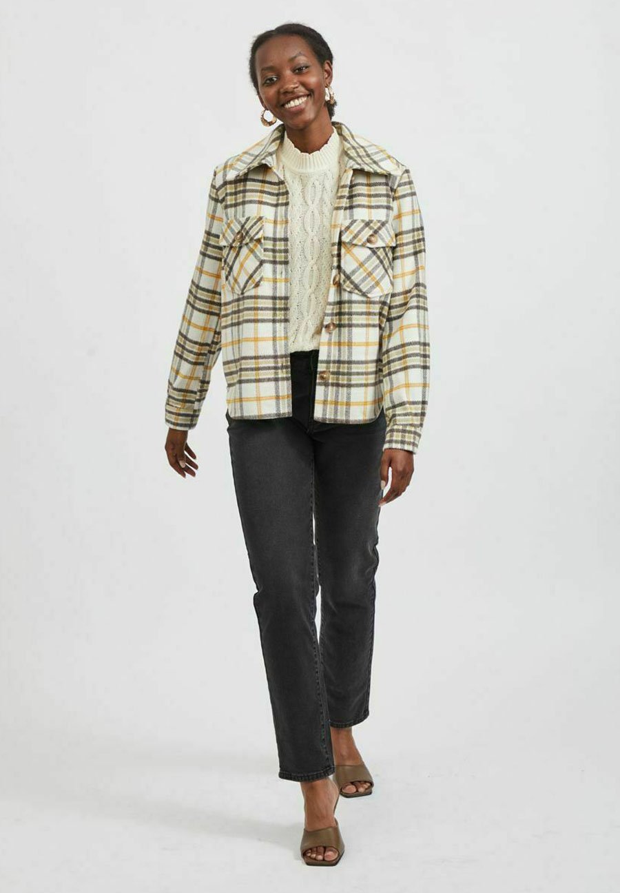 Damen VIBIRA SHORT CHECK SHACKET - Leichte Jacke Damen VIBIRA SHORT CHECK SHACKET - Leichte Jacke