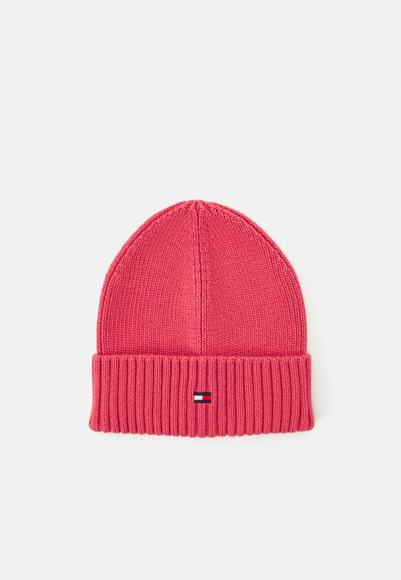 Tommy Hilfiger SMALL FLAG BEANIE UNISEX - Gorro - pink shade