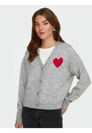 JDYVITTORIA  - Strickjacke - light grey melange