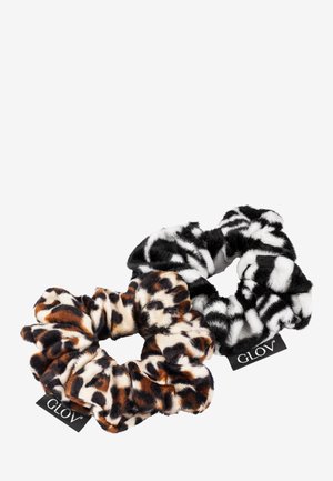 SCRUNCHIES SAFARI SET - Haar-Styling-Accessoires - zebra/cheetah