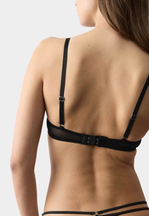 Marks & Spencer, FLORENCE EMBROIDERY PLUNGE  - Trekants-bh'er - black