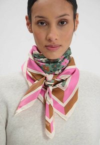INES DE LA FRESSANGE LEWIS EN MOTIF À FLEURS - Foulard - f flower pink