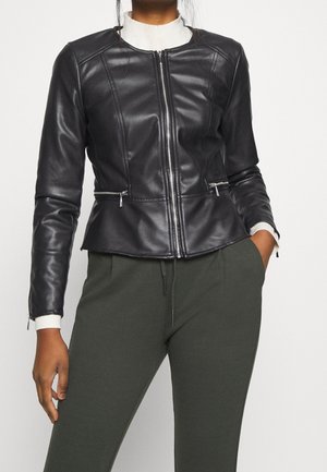 Veste en similicuir - black