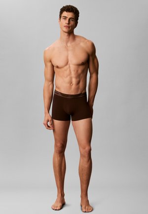 Calvin Klein Underwear, ICON STRETCH 3 PACK - Kurze Boxershorts - black/brown cork/river sand