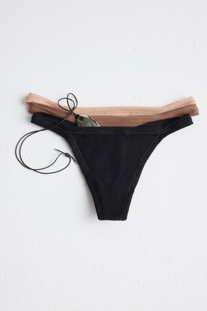 Intimissimi, ULTRALIGHT WITH SIDE STRAPS - Tanga - black