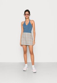 Hollister Co. BARE HALTER SET  - Top - blue denim