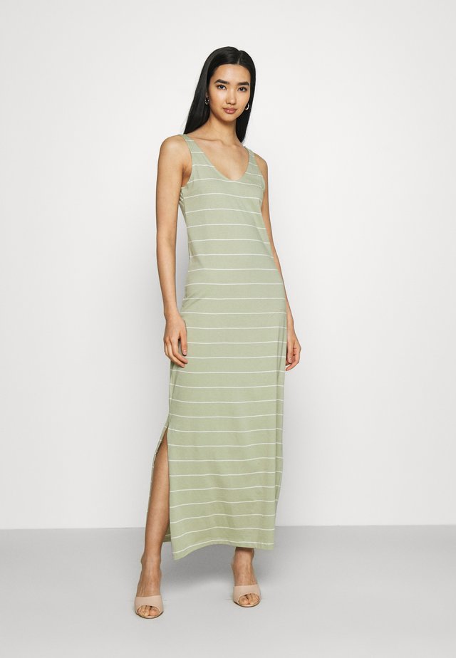 Vestido largo - desert sage/cloud dancer