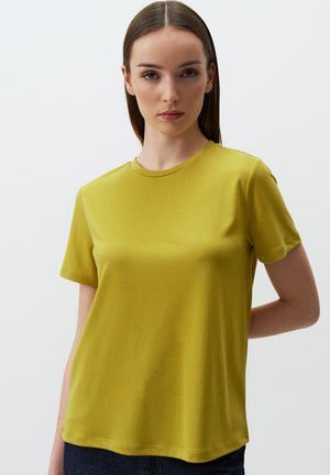 STRAIGHT FIT CREW NECK SHORT SLEEVED - T-shirt basic - oil green