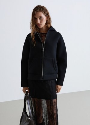 Calliope, FELPA TINTA UNITA - Sweatjacke - ultrablack