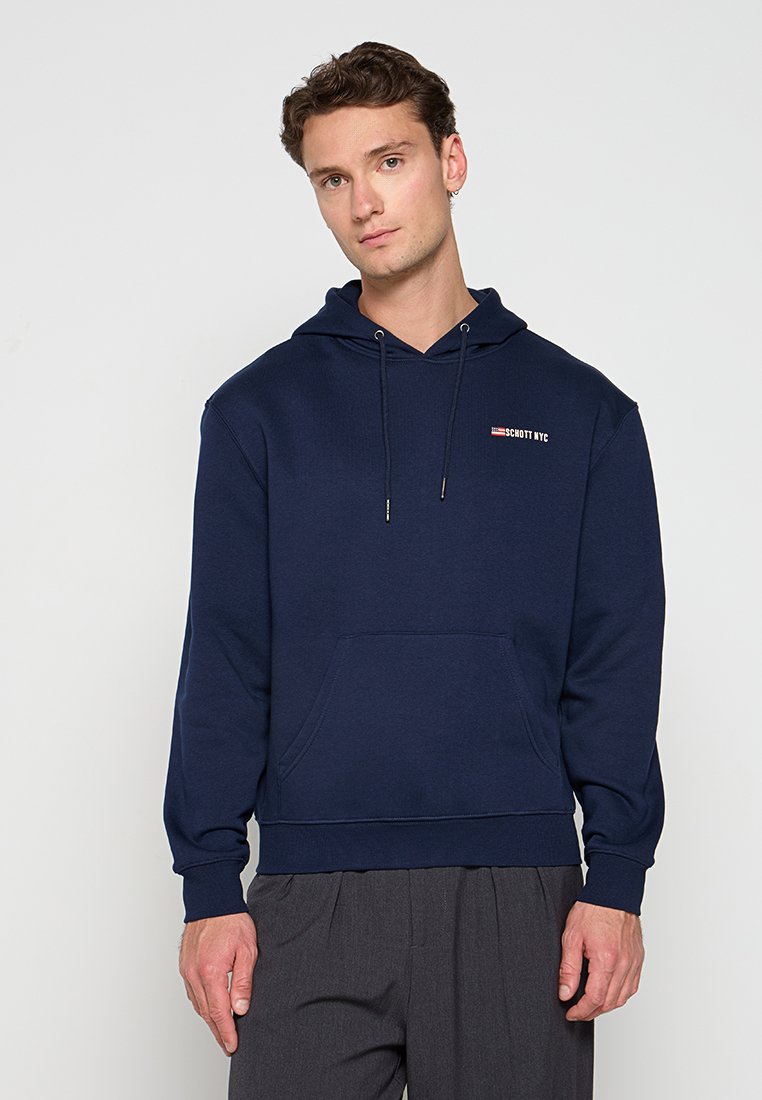 Schott Hoodie donkerblauw