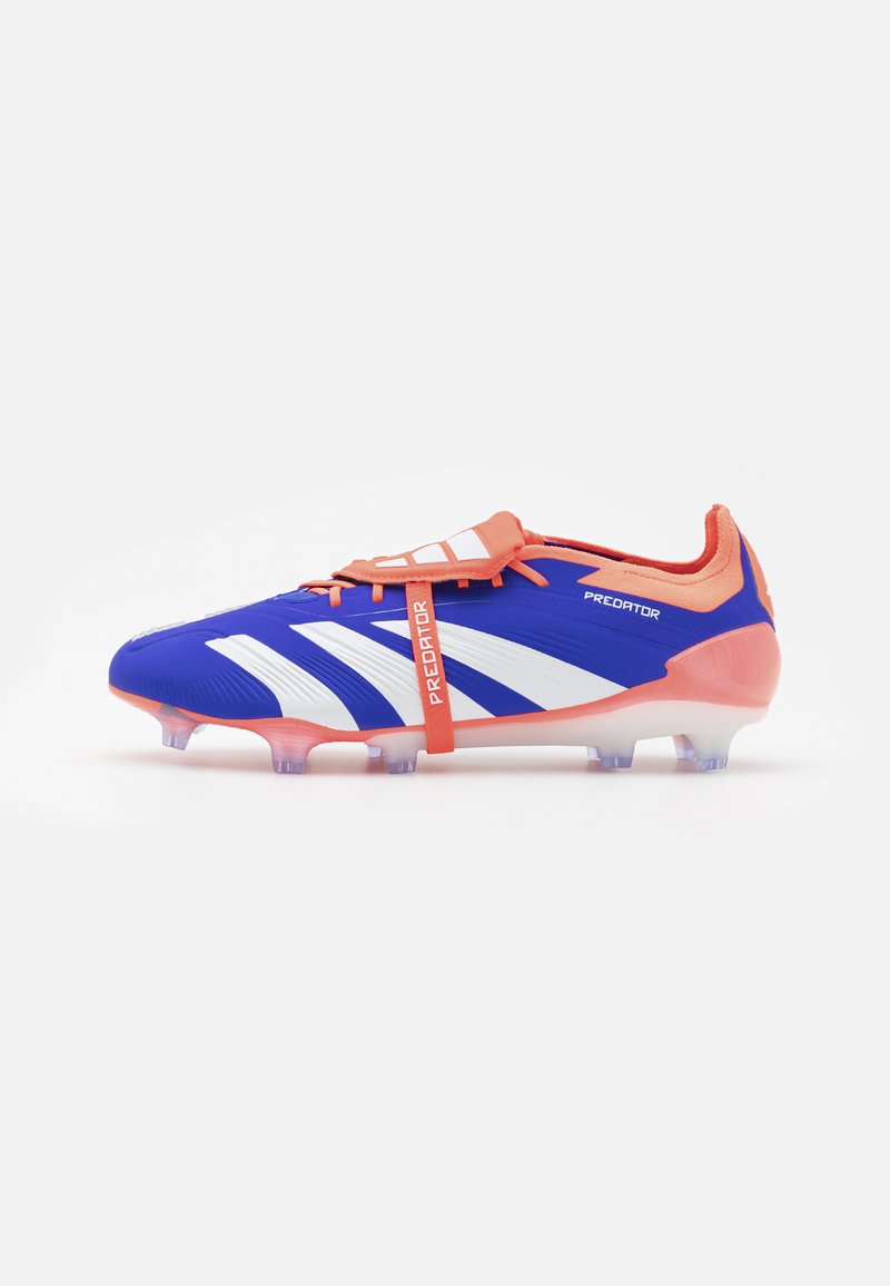 adidas Performance PREDATOR ELITE FT FG - Jalkapallokengät kiinteälle alustalle - lucid blue/footwear white/solar red