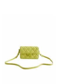 QUILTED - Axelremsväska - lime green