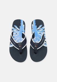 Tommy Hilfiger PALM PRINT BEACH - Tåsandaler - desert sky