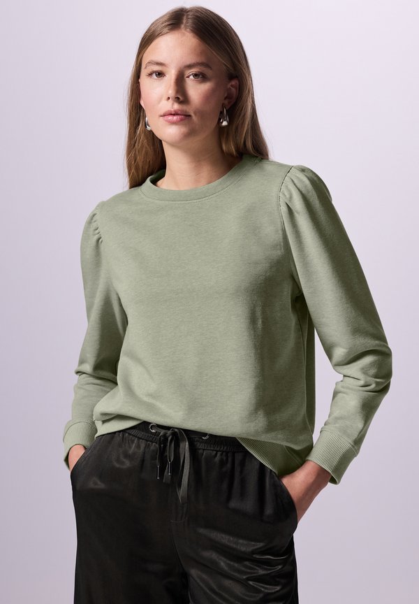 MIT RAFFUNGEN - Sweatshirt - grün