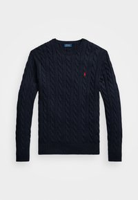 CABLE KNIT COTTON JUMPER - Neule - hunter navy