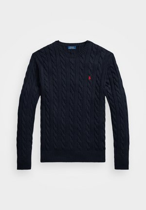 Polo Ralph Lauren Big & Tall CABLE KNIT COTTON JUMPER - Strickpullover - hunter navy