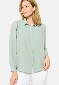 LolaLiza WITH VOLUME SLEEVES - Button-down blouse - mint green