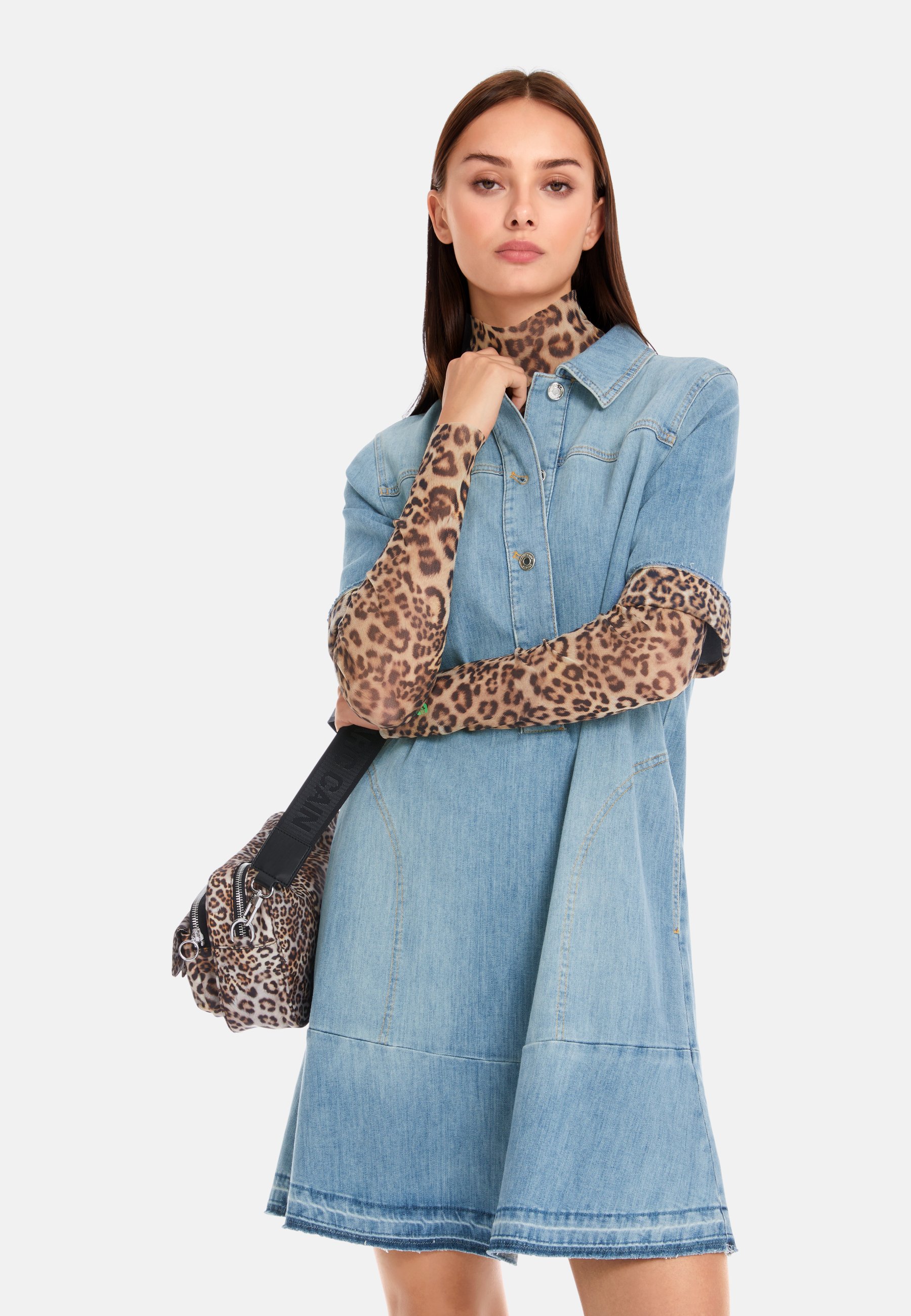 white christmas dresses Marine Layer Women's Denim Midi Dress - Blue main image 0