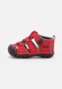 Keen - SEACAMP II CNX UNISEX - Pārgājienu sandales - racing red/gargoyle Miniatūras attēls 1