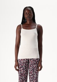 Schiesser SPAGHETTI 2 PACK  - Undershirt - weiss/taupe