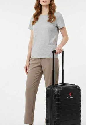 Tonino Lamborghini, MILANO 4 ROLLEN KABINENTROLLEY S 54 CM MIT DEHNFALTE UNISEX - Trolley - black