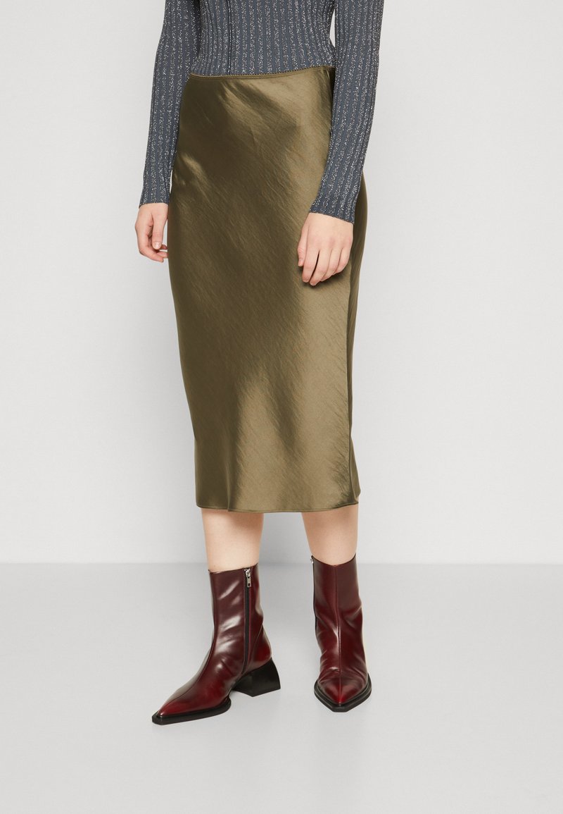 Samsøe Samsøe AGNETA SKIRT - Puzdrová sukňa - dusty olive