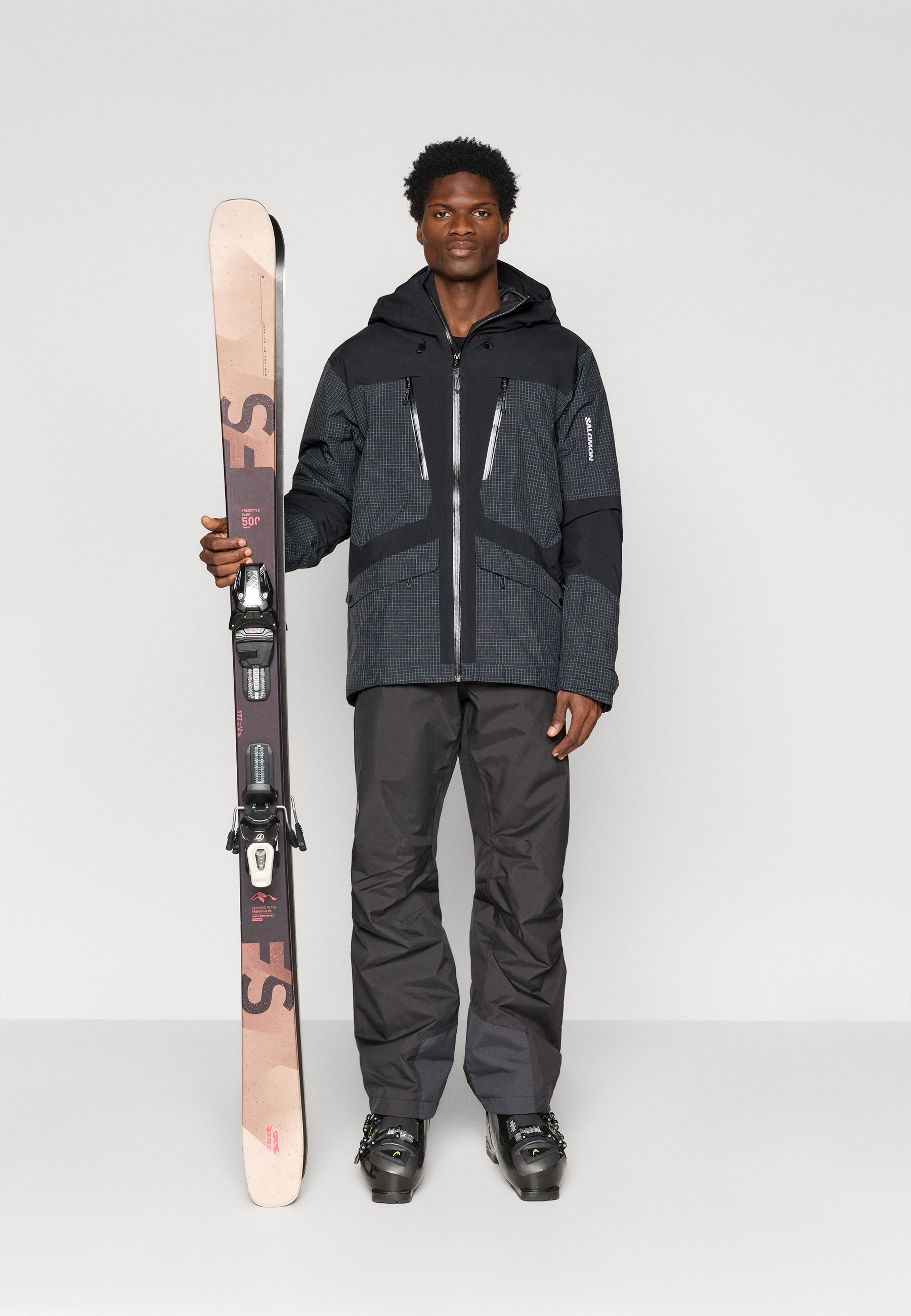 Salomon SPARK JACKET - Ski jacket - deep black/black - Zalando.co.uk