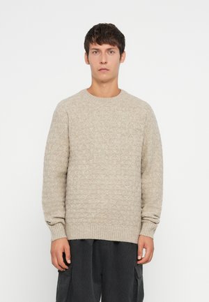 JPRBLASIMON STRUCTURE CREW NECK - Džemper - taupe