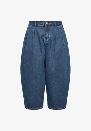 Yours Clothing, PLUS SIZE BARREL JEANS - Wide leg - mid blue
