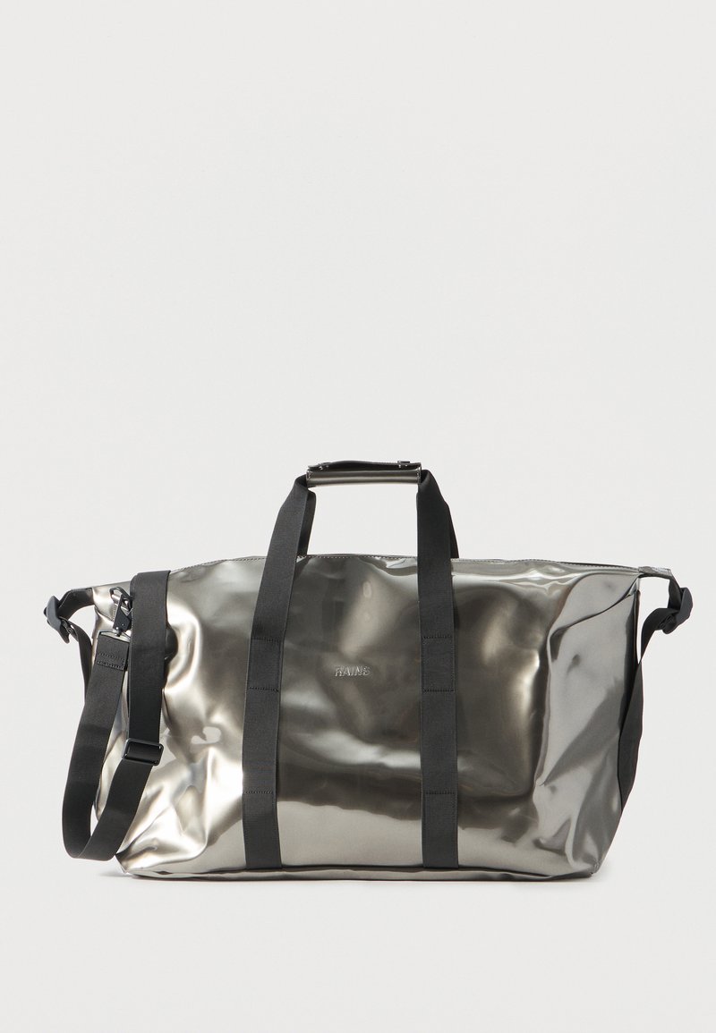 Rains HILO UNISEX - Weekend bag - raven/silver-coloured - Zalando