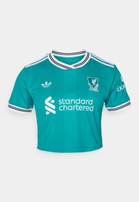 adidas Originals LIVERPOOL FC 25/26 THIRD WOMEN CROPPED - Klupska odjeća - sea green