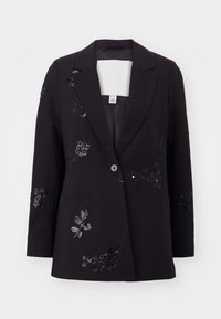 VMMITRA LOOSE EMBELLISHED BLAZER - Īss mētelis - black