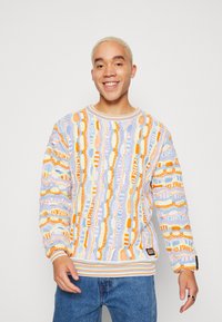 Carlo Colucci RUNDHALS UNISEX - Striktrøje - purple/orange/blue/yellow