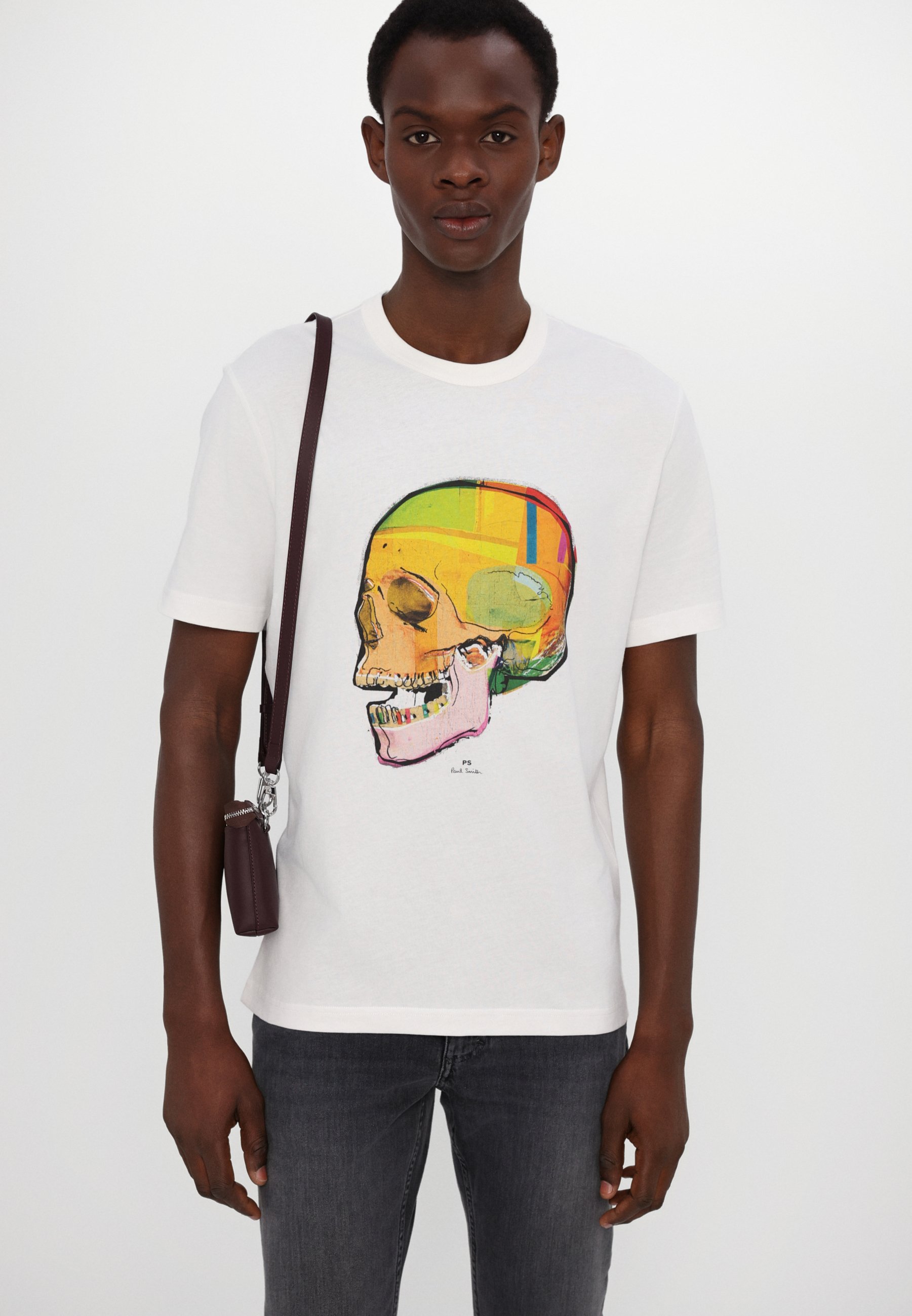 【Paul Smith】★送料・関税込★スカルプリンティングTシャツ PS by Paul Smithのブラック 'Skull Sketch' プリントTシャツが