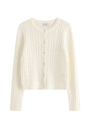 Lindex, CABLE - Cardigan - off white
