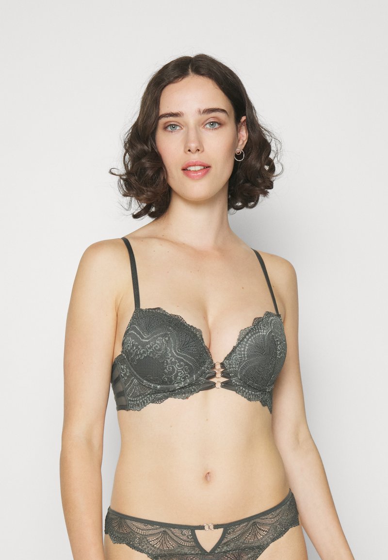 LASCANA - Sutien push-up - dark green, Extindeți