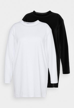 BASIC DRESS 2 PACK - Trikoomekko - black/white