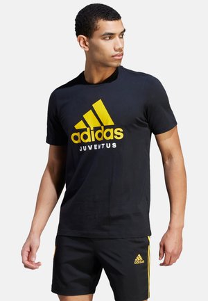 adidas Originals JUVENTUS DNA GRAPHIC - Camiseta estampada - black yellow