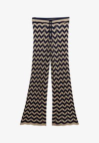 Unselected, navy gold zigzag