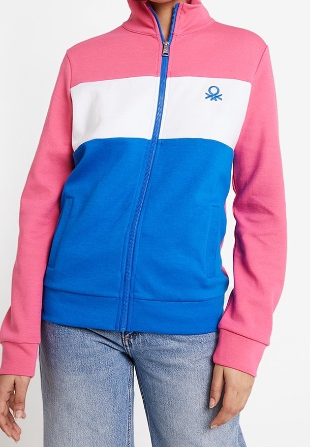 United Colors of Benetton Sudadera con cremallera - multi-coloured
