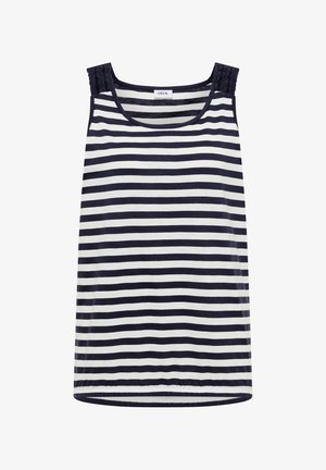 Cecil, TOP MIT ROUNDED V-NECK UND STREIFEN - Top - urban dark blue