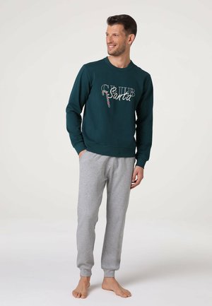 INTERLOCK  SET - Pigiama - verde scuro