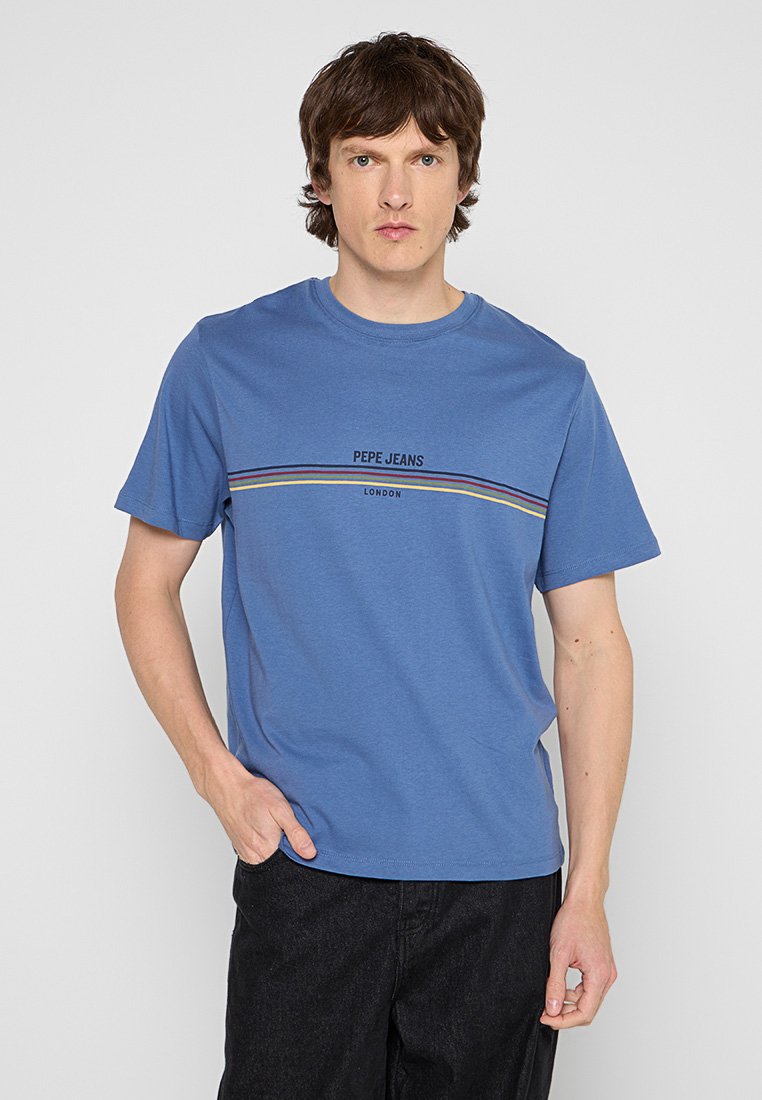 Pepe Jeans T-shirt print blauw