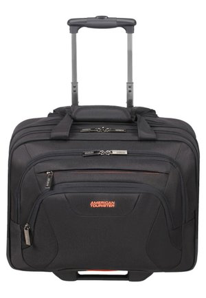 AT WORK Laptop Tasche auf Rollen - Trolley - black/orange