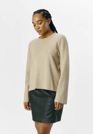 OBJREYNARD O NECK PULLOVER - Jumper - humus