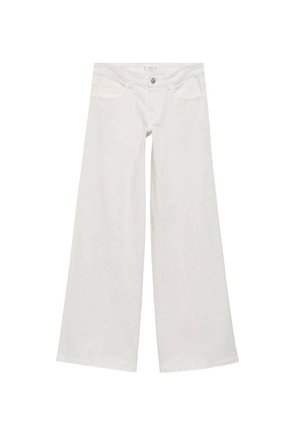Mango Kids LOW WAIST WIDE - Jeans baggy - off white