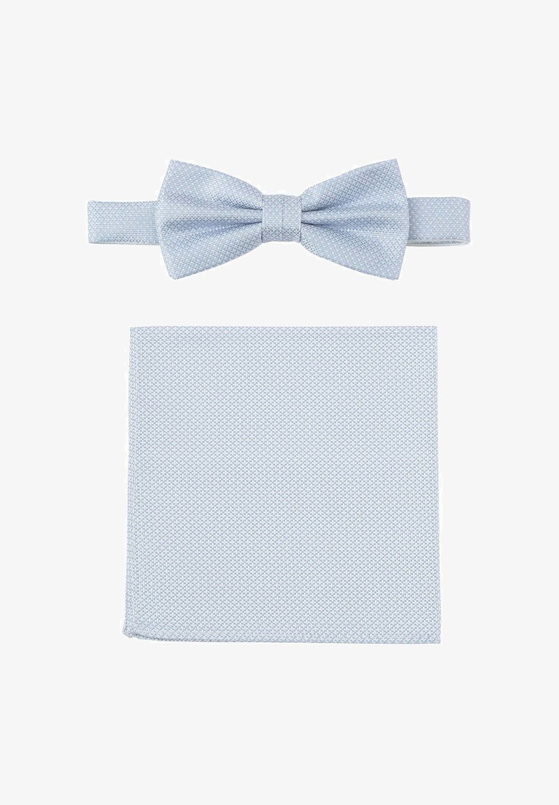 Seidenfalter SET - Einstecktuch - hellblau