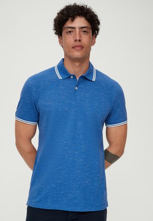 MIT FLAMMGARNSTRUKTUR - Poloshirt - royalblau