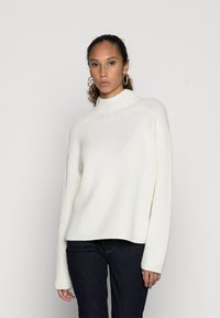Marc O'Polo DENIM HIGH NECK WITH RAGLAN SLEEVE - Camisola - pistachio shell