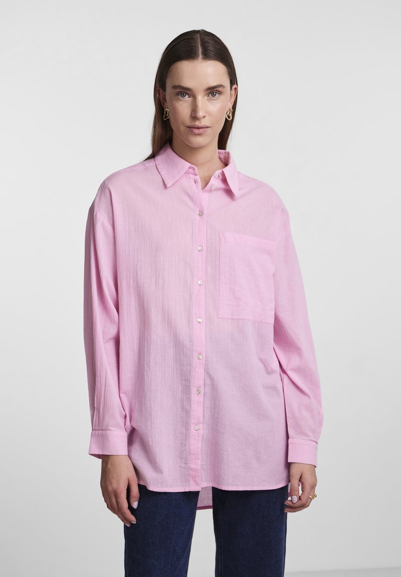 Pieces - Pcbibby Ls Binding Top - 5008819 Prism Pink Cloud Dancer main image 1